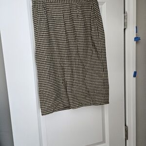 Michael Kors Houndstooth Pencil Skirt
